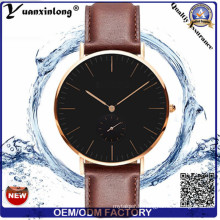 Yxl-478 Nouveau Design De Mode Quartz Montre En Cuir En Acier Dos Poignet Montres Promotion Vente Chaude Montres Horloge